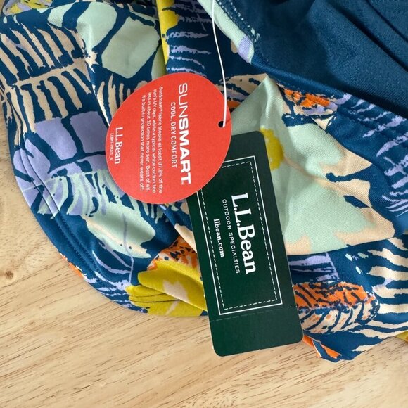L.L. Bean Tankini Swim Top Womens 24W Tropical Floral Multicolored NWT SW-1955 - Picture 6 of 8